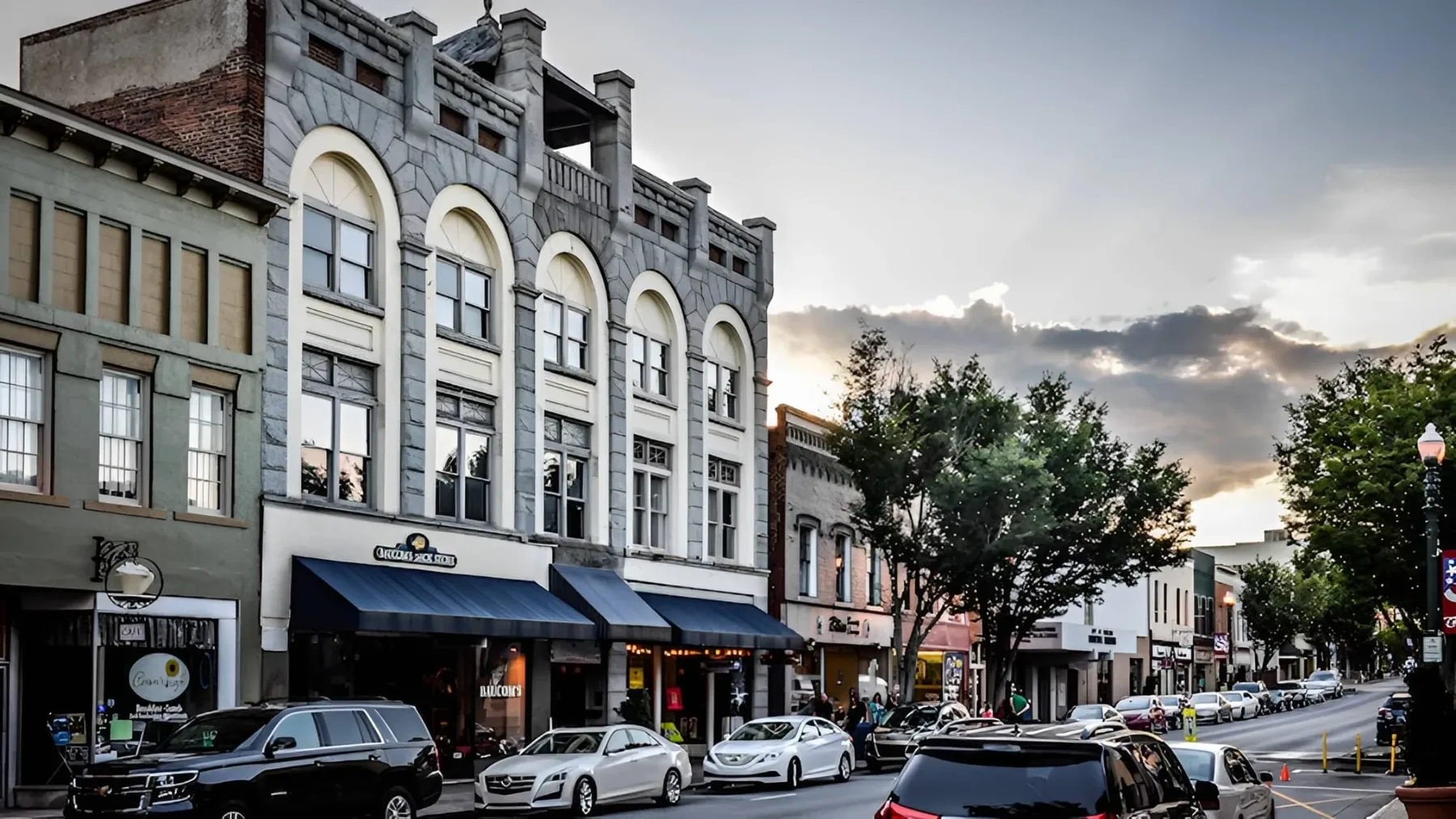 Historic downtown Concord, North Carolina